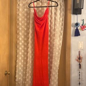 Sunday in Brooklyn Strapless Orange Dress